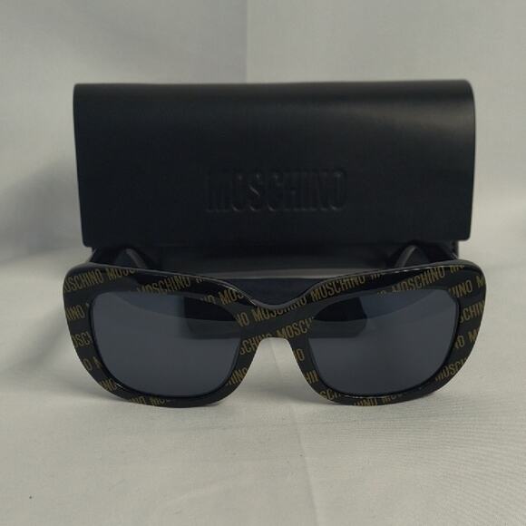 New Moschino Black and Gold Sunglasses main image 9